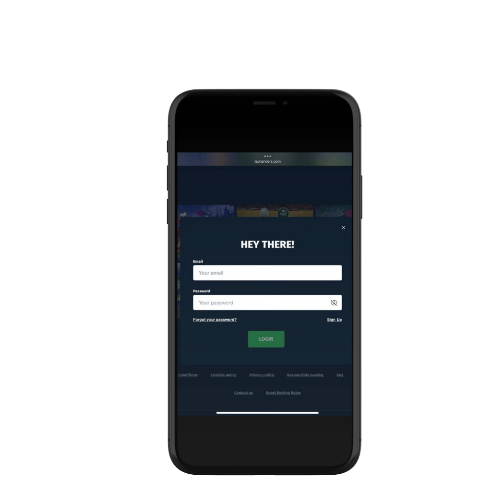 Registreer en log in bij Lapilanders Casino